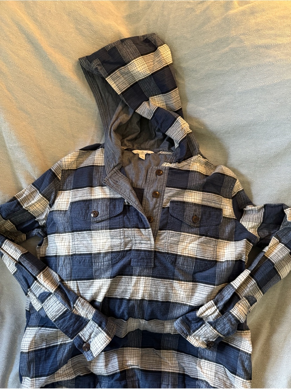 L. L. Bean Women’s Pullover Flannel Hoodie